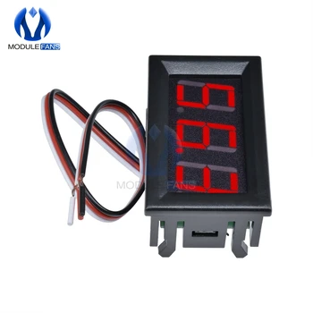 Mini Roșu Voltmetre Digitale 0-99.9 V LED Panoul de Afișare Metru 99.9 V DC Putere Monitor Consum Redus de Energie Trei 3 fire