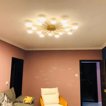 Modern, LED Lumina Plafon Simplu Elegant pentru Camera de zi Dormitor Bucatarie Decor Plafon de Iluminat Aur Negru Becuri cu LED-uri