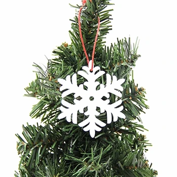 FIERBINTE 6PCS Petrecere de Craciun Decoratiuni Copii Cadouri DIY Alb și Roșu Fulg de zăpadă pentru pomul de Crăciun
