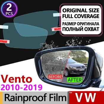 Pentru Volkswagen VW Vento 2010 - 2019 Acoperire Completă Anti Ceață Film Oglinda Retrovizoare Impermeabil, Anti-Ceață Filme Curat Accesorii Auto 2017