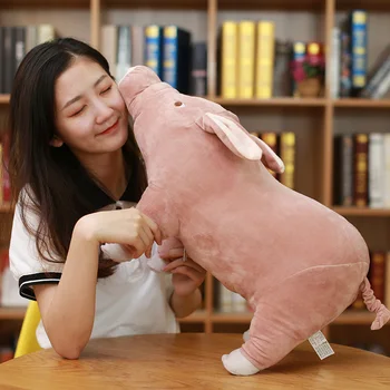 Simulare animal porc papusa mare jucărie de pluș de porc păpușă jucărie de dormit perna pentru copii cadou de ziua 24inch 60cm DY50735