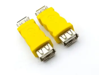 2 buc USB 2.0 O Femeie Jack USB 2.0 O Femeie Cuplaj de Adaptor OTG