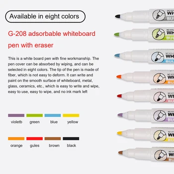 Burete sfat pen caz de Birou Papetărie Tablă pen 2020 Scris stilou Instrumente de Scris 8Pcs/set Copii Desen Stilou Pix Magnetic