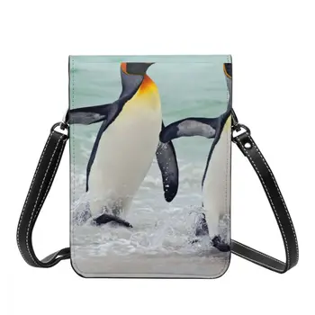 Pinguin Merge La Mare Moda Carte De Titularul Portofel 2021 Nou De Sex Feminin Portofele Femei Cu Fermoar Curea De Monedă Pungă