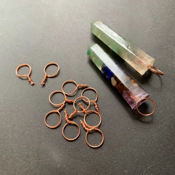 20buc Manual Inel pentru DIY Prodject Sârmă de Cupru de 0,5 mm Componente de Bijuterii Taie Cupru Șir Inel Diy Pandantiv Accesorii