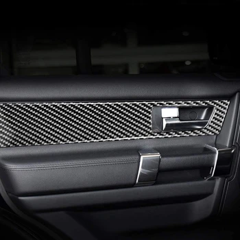 4 BUC Fibra de Carbon Mânerului Interior al Portierei Autocolant Decorativ pentru Land Rover Discovery 4 2010-2016 Plecat Imediat cu Mașina Universal