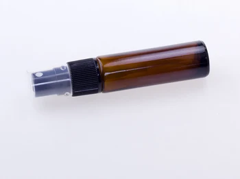 12 x 10ML Portabile Mici de Sticla de Parfum de Sticlă Mată Clar Amber Gol Cosmetice Sticla cu Pulverizator Probă Tub Gros Flacoane de Sticlă