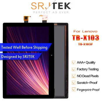 SRJTEK Display Pentru Lenovo Tab 3 10 Plus TB-X103F-TB X103 TB X103 Matrice LCD Panoul de Ecran Tactil Digitizer Asamblare cu Cadru