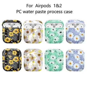 Moda de lux Cască Caz de Protecție Pentru Apple Airpods 2 1 Crizantema Greu PC Capac de Flori Pentru AirPods Pro setul cu Cască Caz