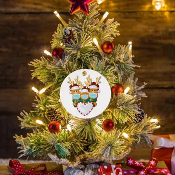 Carantină Personalizate Supraviețuit Familie De 2 3 4 5 6 Ornament 2020 Crăciun Ceramice Decoratiuni De Vacanță