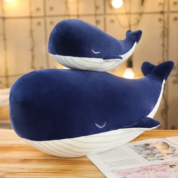 Minunat bule balena moale pernă de pluș umplute mare animal perne drăguț animale de mare păpuși cadouri pentru copii