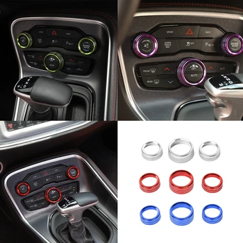 Masina Moudlings pentru Dodge Challenger-2020 AC Audio Comutator On/off buton Buton Decor Acoperi Aliaj Auto Accesorii de Interior