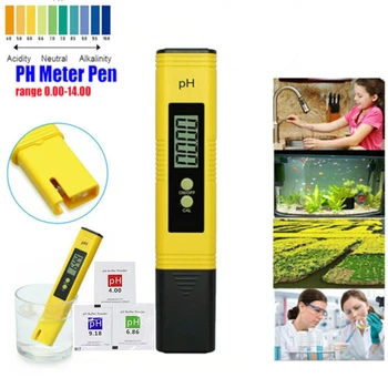 Metru Tester PH-Testpen 0.01 PH Mare Precizie Apă Vin Urină Pentru Acvariu Piscină Portabil ATC Monitor LCD PH02 Pen