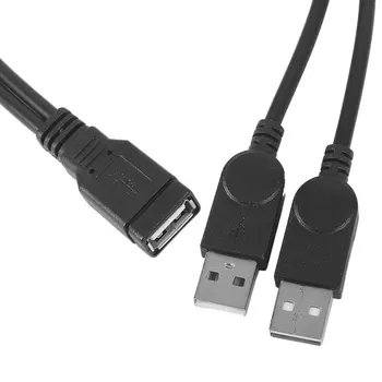 20cm USB3.0 să-USB3.0/2.0 USB3.0 Femeie a Dual USB de sex Masculin un Plus de Putere de Date Y Cablu de Extensie