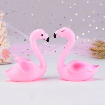 Sclipici Flamingo Inima Ciucure Pompom Tort Fân Cardul Introdus Desert Prăjitură De Ziua Unicorn Petrecere Decoratiuni De Nunta