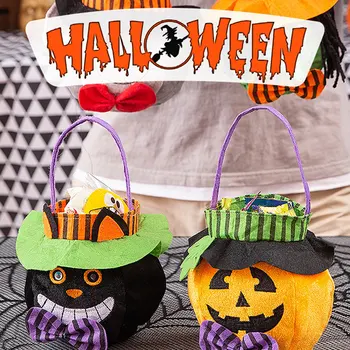 Halloween Dovleac Minunat Bomboane Cadou Geanta Pentru Copii Truc Sau Trata Festival Petrecere De Halloween Decor Elemente De Recuzită