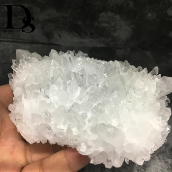 DS 300-350g Clar Naturale Cristal de Cuarț Cluster Nunatak Specimen Alb Cristal Druzy Geode Piatră de Vindecare Decor Acasă