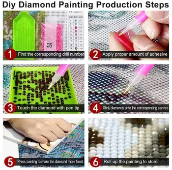 5D DIY Diamant Pictura Moon Tree Ambarcațiuni Kit Complet Piața Diamant Broderie de Artă Peisaj Decoratiuni Casa