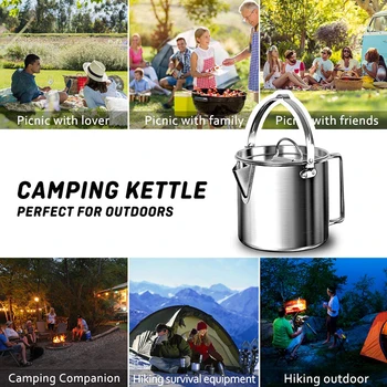 Camping de Gătit în aer liber de Aluminiu de Gătit Set Ceainic de Apă Pan Vas care pleacă în Drumeții Picnic BBQ Veselă, Echipament de Camping
