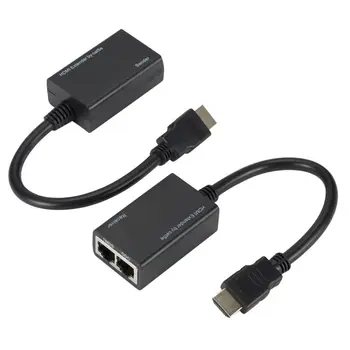 K HDMI Extender-ului Să RJ45 CAT5e CAT6 Converter 1080P LAN Ethernet Adaptor de Rețea Repetor
