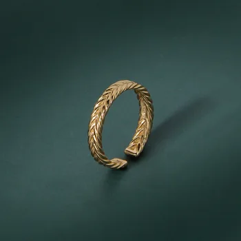 S925 argint inel moda simplu zeita greaca împletite răsuciți inelul de sex feminin inel