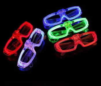 240pcs/lot Intermitent Ochelari Ochelari cu LED-uri Stralucitoare Consumabile Partid Noutate Cadou Lumină Strălucitoare Festival Petrecere Glow ochelari SN1150