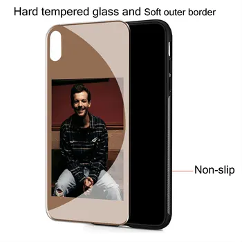 Louis Tomlinson Sticla Caz de Telefon pentru Samsung Galaxy S20 Ultra S10 + S8 S9 S7 Edge Nota 8 9 10 Plus Lite