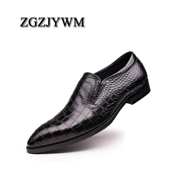 ZGZJYWM din Piele Barbati Pantofi Italia Brand Lace-up Sapatilha Calitate de Top Hombre de Afaceri Mocasini Rochie Chaussure Homme