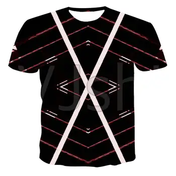 Noua runda gât T-shirt pentru bărbați de înaltă calitate pentru bărbați T-shirt, cu mâneci scurte întuneric monstru 3D imprimate moda barbati frumosi T-shirt