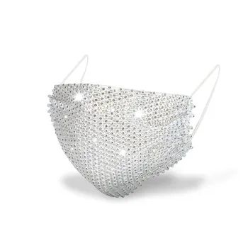 2020 Cristal de diamant Mascaradă Masca Femei Partid Bijuterii Accesorii de Metal Stras cu Paiete Masca de Fata NCocktail masca de partid