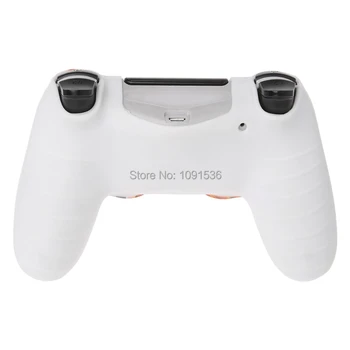 Capac de silicon Piele Caz Pentru Sony PlayStation Dualshock 4 PS4 Pro Slim Controler & Degetul mare de Prindere Stick