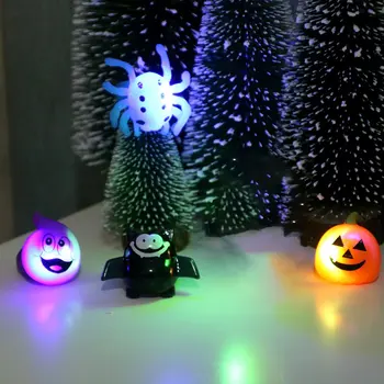 Desene animate Luminos Inele de Halloween Petrecere Tematica Jucării lumini cu LED-uri Cadou de Craciun pentru Copii pentru adulti