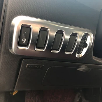 Pentru Mercedes Benz Smart 453-2020 Mașină de Argint ABS Faruri Comutator Capac Ornamental de Interior Accesorii Auto