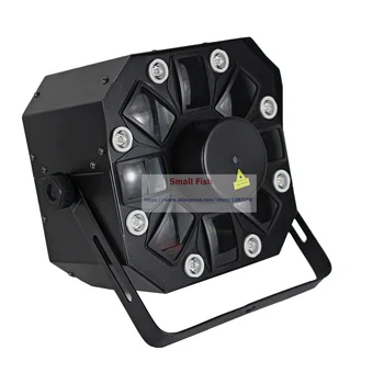 4X Vânzări 200MW RG Două Culoare DMX Laser Proiector 8X1W Culoare Alb Etapa LED Efect de Iluminat Pentru Petrecerea de Nunta KTV Decor