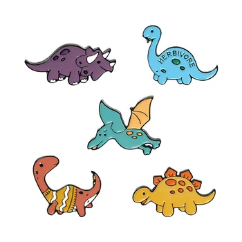 Dinosaur Park Email Ace Personalizate Aventura Broșe Sac De Haine Pin Rever ia Insigna De Animale Sălbatice Bijuterii Cadouri Pentru Copii Buni Prieteni