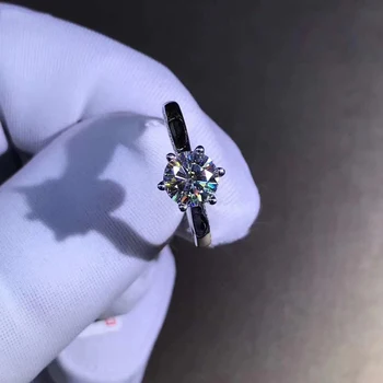 925 inel argint 1ct 2ct 3ct Design Special Moissanite inel de Nunta de Diamant bijuterii Petrecere de Aniversare Inel Pentru Femei