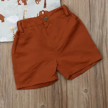Pudcoco Fierbinte de Vânzare de Brand de Îmbrăcăminte pentru Băieți Copii Vara Baieti Haine Copii Desene animate Băiat de Îmbrăcăminte Set Tricou+pantaloni Scurți 80-120