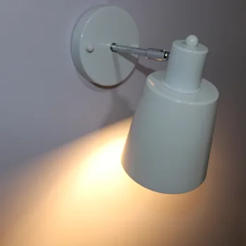 7W LED-uri de Perete Sconces Somn Lumina de Prindere Rotativ Lampa E26/E27 Bec Comutator Plug Hotel