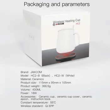 JAKCOM HC2 Wireless Ceașcă de Încălzire cel Mai frumos cadou cu gourde suport telefon auto cort ventilator galaxy a50 usb lumina de andocare