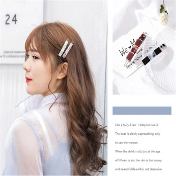 1 BUC 2019 Noua Moda coreeană Stil Elegant Creative Acetat de Geometrie Clip de Păr Dulci Femei Breton de Păr Accesorii Cadouri