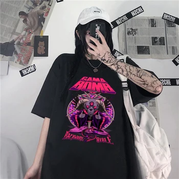 Femei tricou Hip Hop Diablo Imprimare tricou Femei Streetwear Vara Harajuku Retro Liber de Mari Dimensiuni Femei T-shirt Аниме