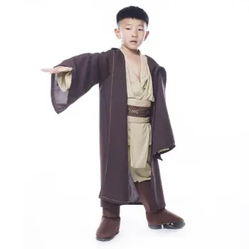 Steaua Războinic Jedi Set Complet Cosplay Costum Obi Wan Kenobi Costum Tunica Pentru Copii Copii Nou