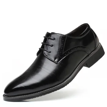 Moda de MARE DIMENSIUNE de 48 de bărbați pantofi rochie de Afaceri de nunta pantofi Oxfords dantela-up Subliniat toe flats Mens Casual pantofi din piele 889