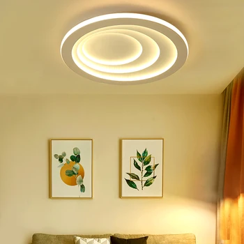 Noua, Moderna LED Lumini Plafon pentru dormitor, camera de zi lumini luciu de plafond corp de iluminat Rotund lampă de Tavan pentru iluminat acasă