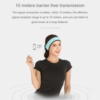 Moda Wireless Căști Sport Somnul Fuge De Muzică Fără Fir Bluetooth Bentita Cască Lavabil Populare Căști Cu Microfon/