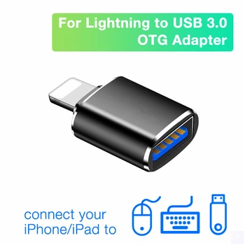 OTG Adaptor USB Fulger de sex Masculin să-USB3.0 iOS13 iOS14 Date, Adaptor pentru iPhone 12 Pro Max Mini 11 Pro XS Max XR X Adaptor de iPad