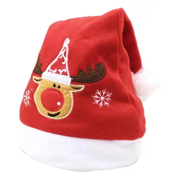 Brodate Pălărie De Crăciun Pentru Adulți Pălărie De Crăciun Om De Zăpadă Moș Cafeniu Decor De Crăciun Pălărie Acasă Baruri Școală Mall-Uri Cadou