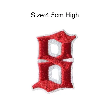 1 BUC 4.5 CM numerele 0-9 roșu negru în alb tesatura Amestecate patch-uri Brodate Coase pe fier pe decor insigna pentru haine