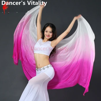 2017 Nou Belly Dance Voal Belly Dance Esarfa Accesorii Bellydance Voal-Voaluri-Belly-Dance Belly Dance Voal de Matase 260*114cm