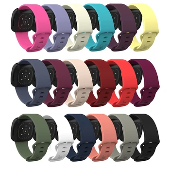 Silicon moale Watchband Pentru Fitbit-Versa 3 pentru Fitbit Sens Ceas Inteligent Mari / Mici de Înlocuire Încheietura Curea de Ceas Brățară
